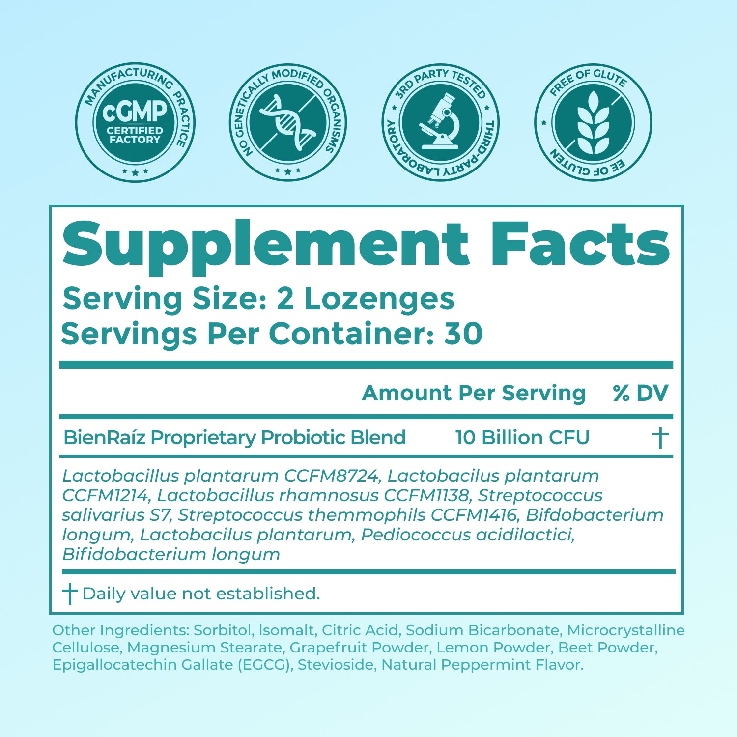 BienRaíz Oral Probiotics for Mouth Bad Breath