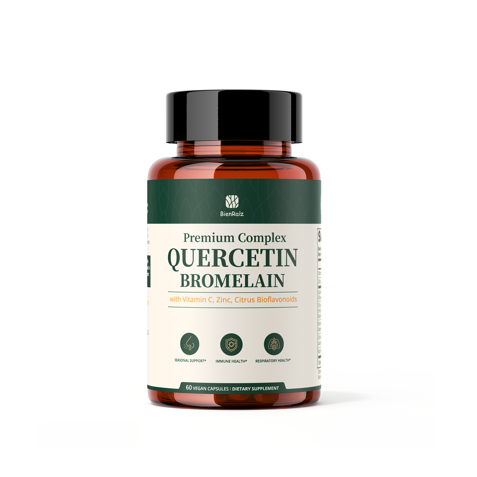 Quercetin 600mg with Bromelain, Vitamin C & Zinc