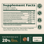 ALA 600mg Capsules with ALCAR & Chromium - 60 Ct