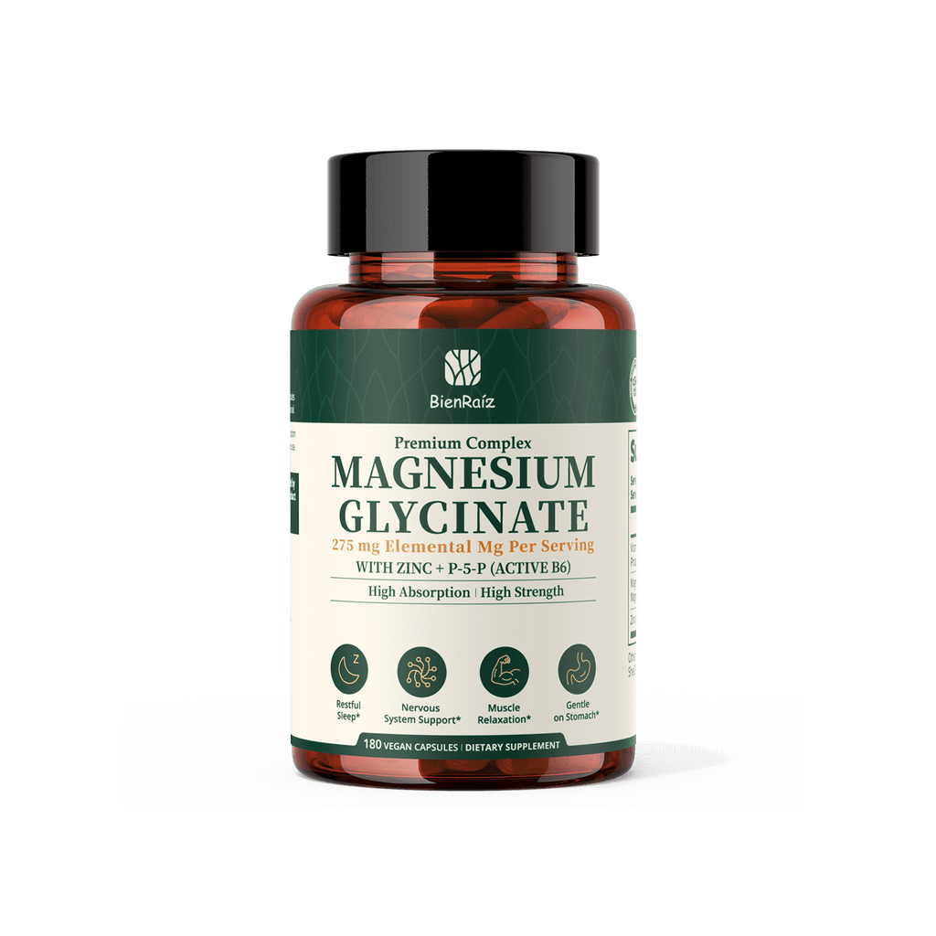 Magnesium Glycinate 275mg with Zinc & B6, 180 Caps