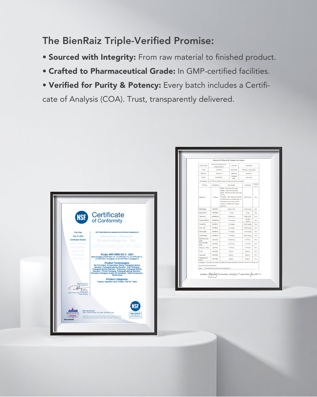 2-in-1 Vitamin D3 K2 Supplement 5000IU 100mcg MK-7