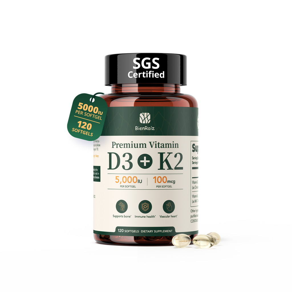 Vitamin D3 K2 5000 IU 100mcg MK-7