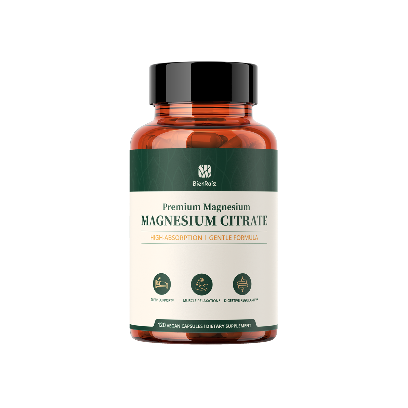 Magnesium Citrate, 230mg Elemental Magnesium, 120 Capsules